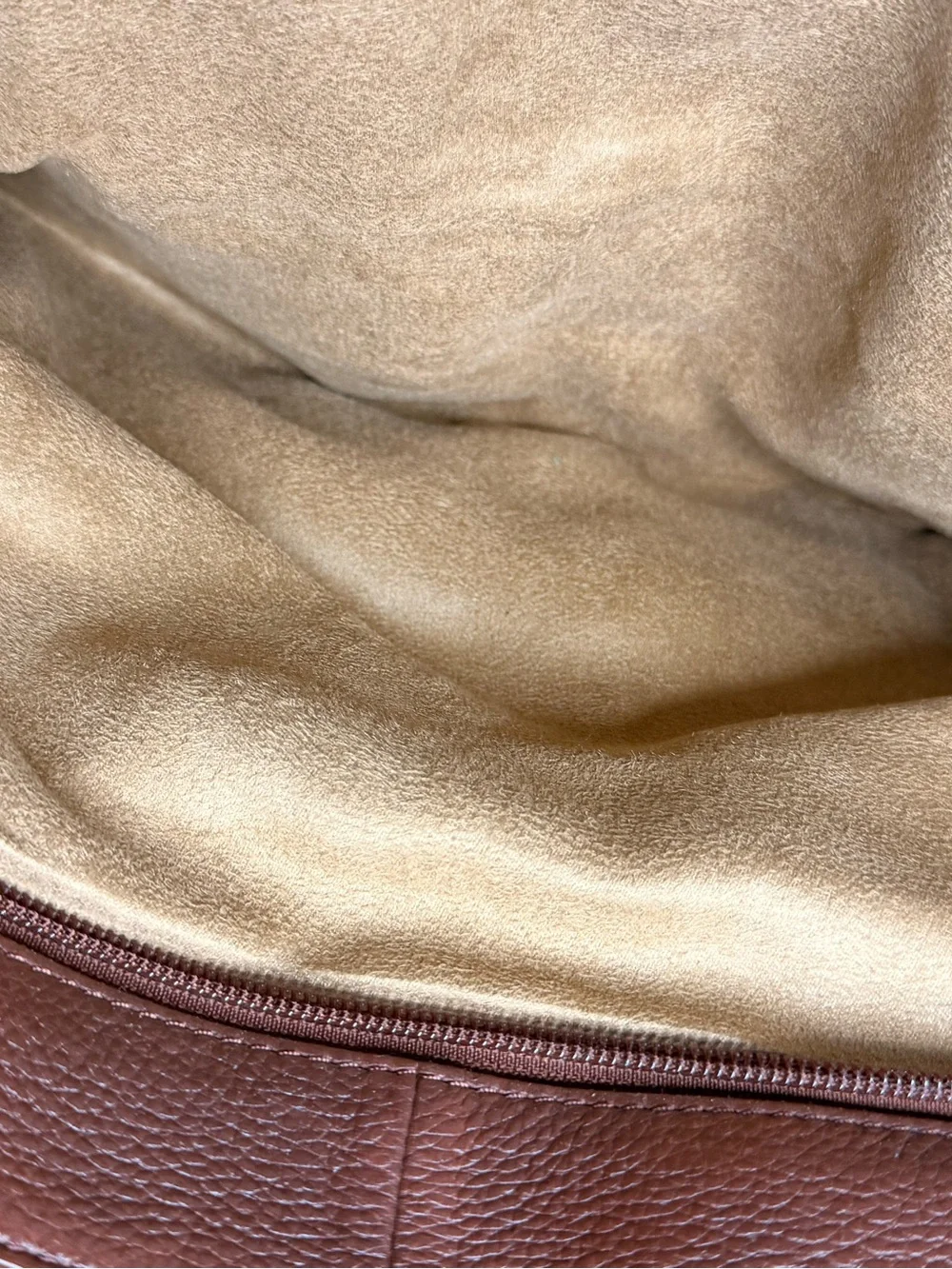 Liz Claiborne Classic Brown Leather Tote Bag - HLRU6683